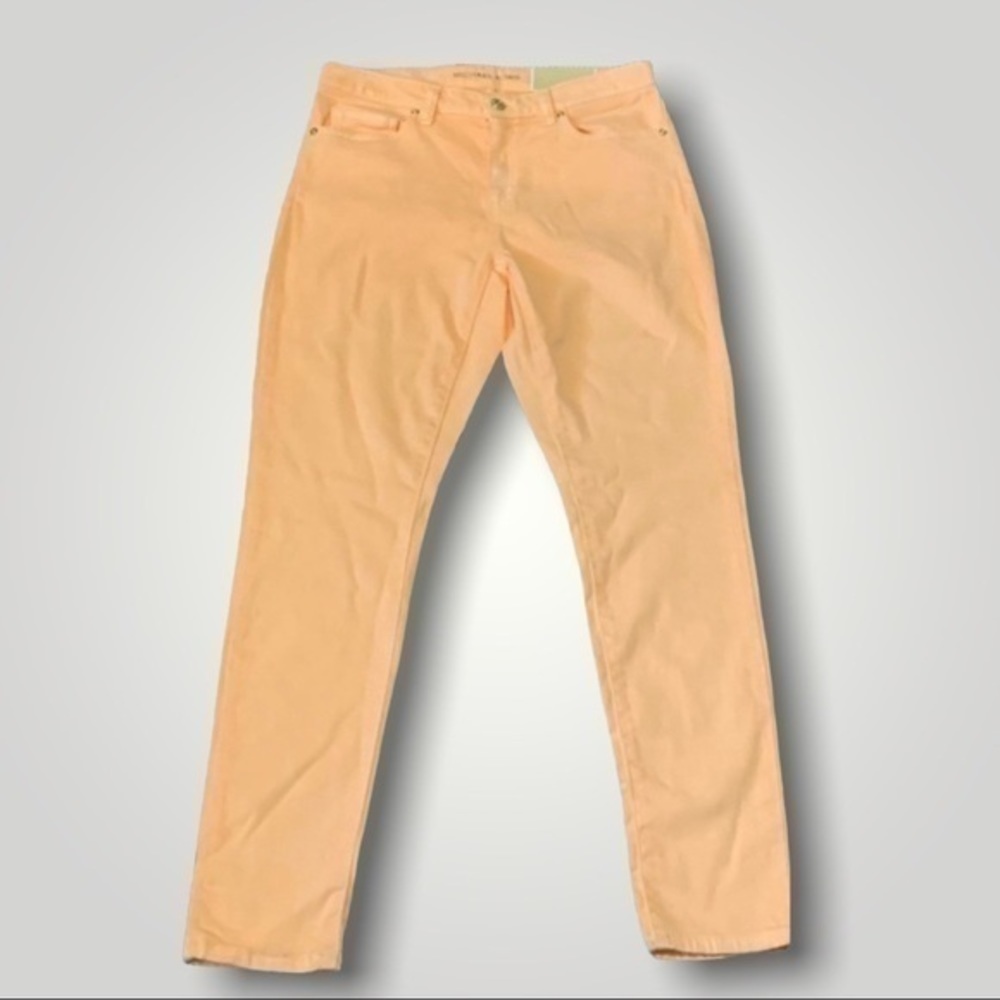 Michael Kors Mid-Rise Izzy Melon Skinny Jeans - Picture 4 of 5
